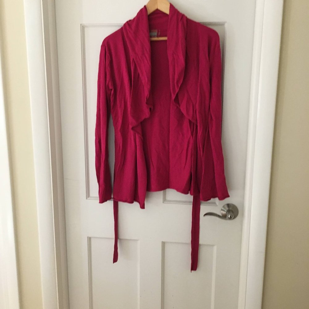 Athleta fuschia/dark pink open cardigan